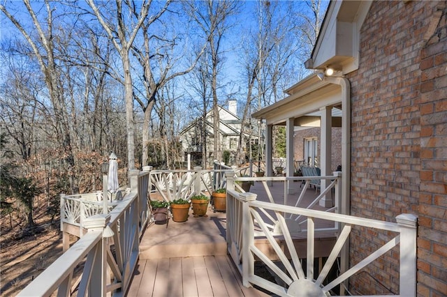 view of wooden terrace