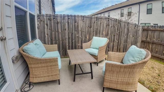 114 Garrison Dr, Winder, GA 30680 - fenced backyard with a patio