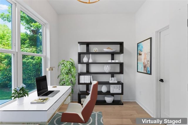 1835 Taylor Ave, East Point, GA 30344 - home office with light wood-style floors