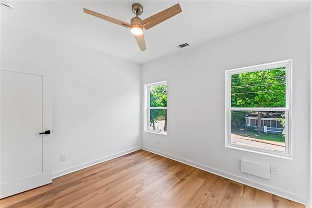 1835 Taylor Ave, East Point, GA 30344 - spare room with light wood-style floors and ceiling fan