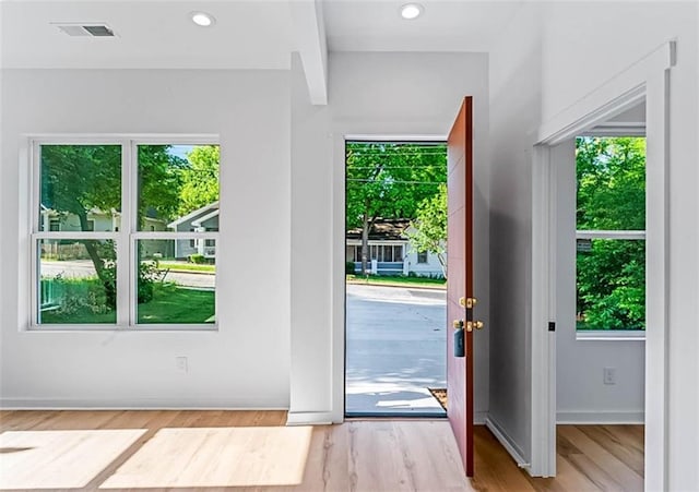 1835 Taylor Ave, East Point, GA 30344 - doorway with wood finished floors and recessed lighting