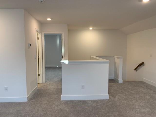 spare room with dark hardwood / wood-style flooring, ornamental molding, and french doors