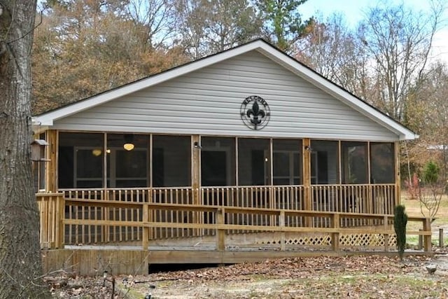 view of rear view of property