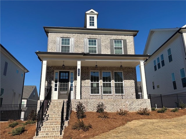 view of front facade with covered porch