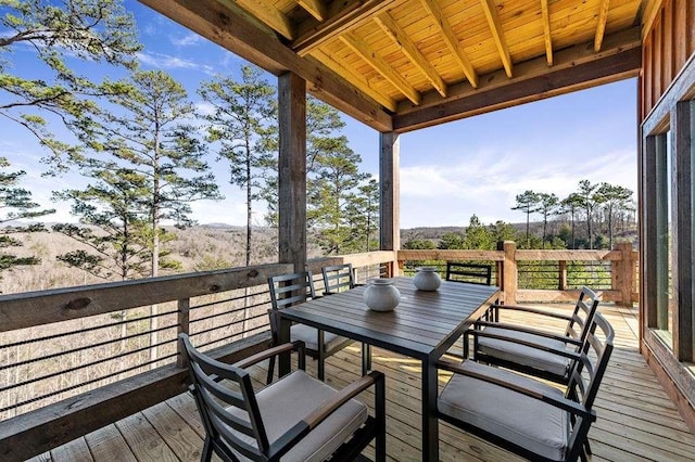 view of wooden terrace