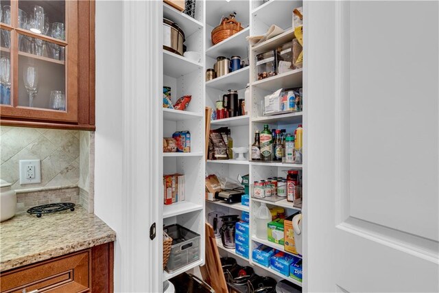 view of pantry