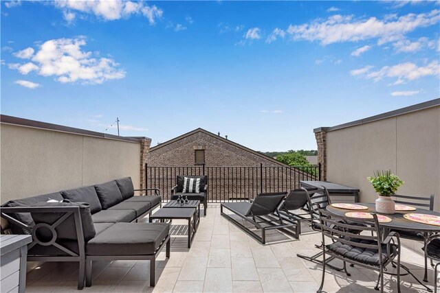 view of patio / terrace featuring outdoor lounge area