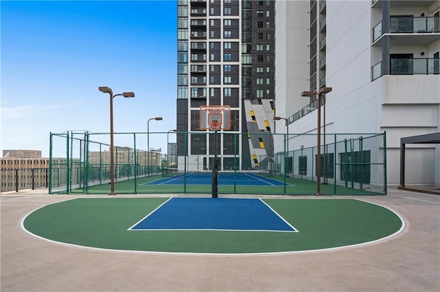 view of sport court