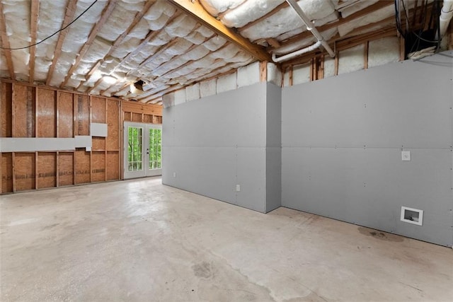 view of basement
