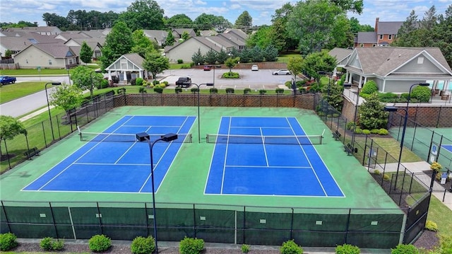 view of tennis court