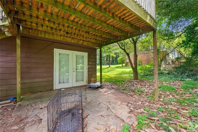 1991 Flat Shoals Rd, Riverdale, GA 30296 - view of patio with french doors