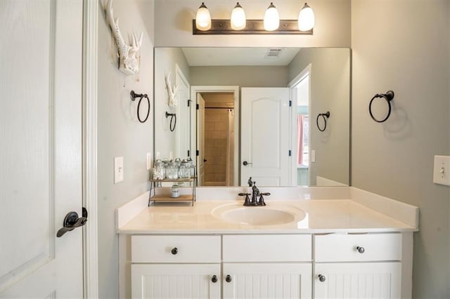 bathroom featuring vanity