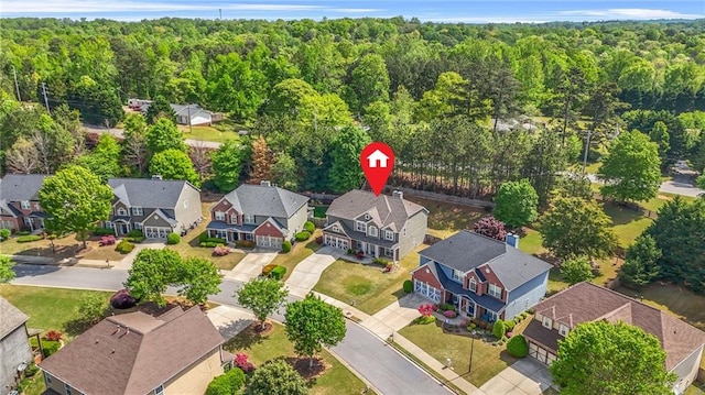 2625 Blackstock Dr, Cumming, GA 30041 - drone / aerial view featuring a residential view and a view of trees