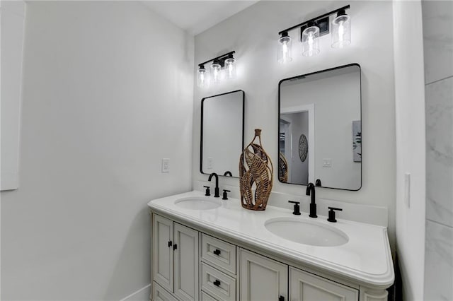 543 Paines Ave NW, Atlanta, GA 30318 - bathroom with double vanity and a sink