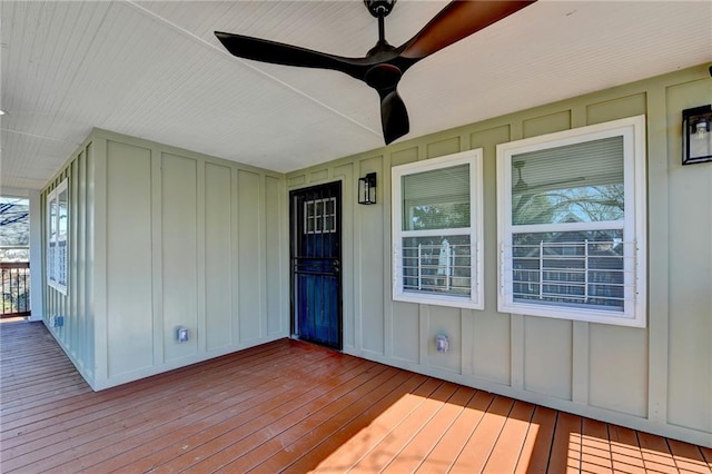 543 Paines Ave NW, Atlanta, GA 30318 - deck featuring ceiling fan
