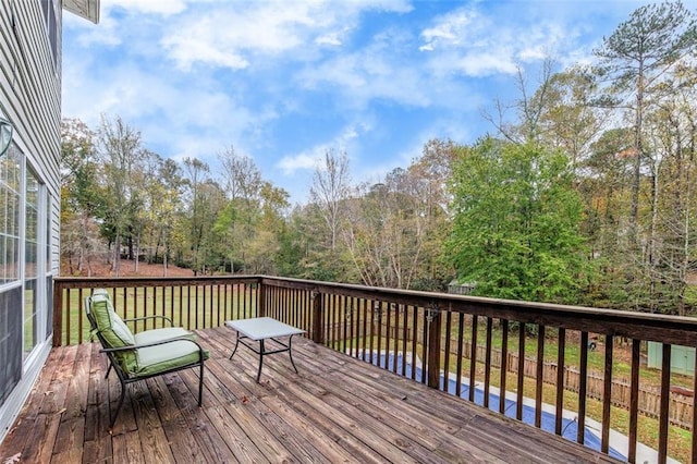 1772 Brittany Chase NW, Kennesaw, GA 30152 - view of wooden deck