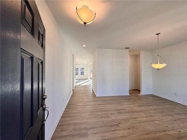 entrance foyer with hardwood / wood-style flooring