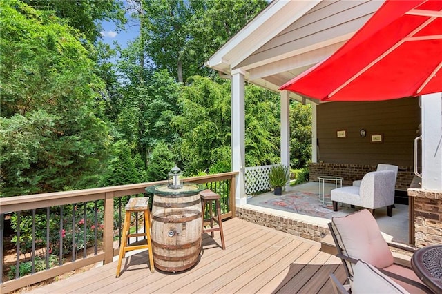 2434 Soft Maple St, Atlanta, GA 30360 - view of wooden terrace