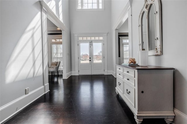 foyer with french doors