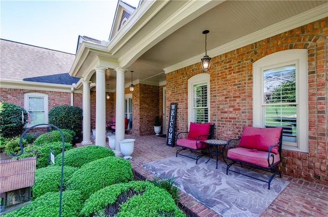 view of patio / terrace featuring a porch