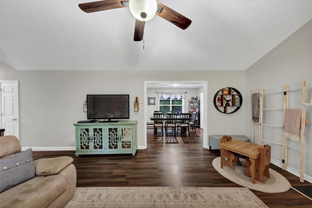 1050 Birdseye Vw, Locust Grove, GA 30248 - living area featuring a ceiling fan and wood finished floors