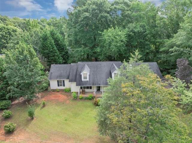 1050 Birdseye Vw, Locust Grove, GA 30248 - aerial view of property and surrounding area with a forest