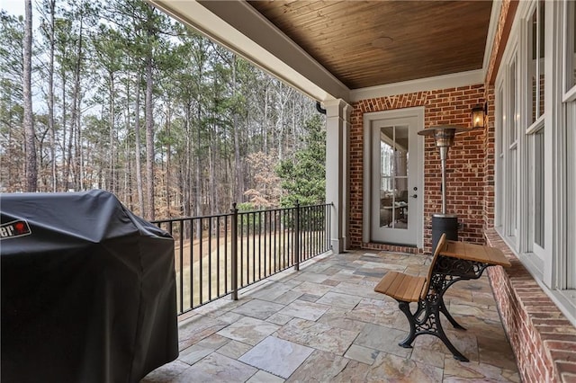 view of patio / terrace with area for grilling