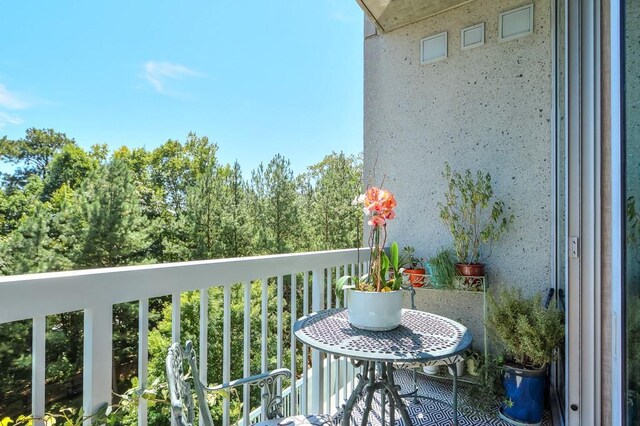 view of balcony