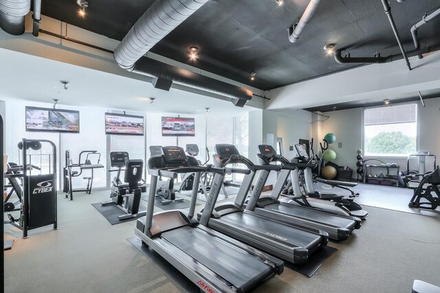 view of exercise room