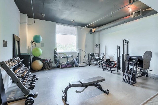 view of exercise room