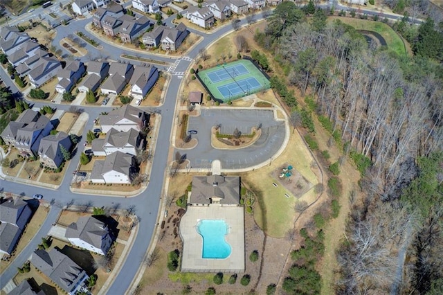 bird's eye view featuring a residential view