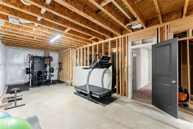 view of exercise area