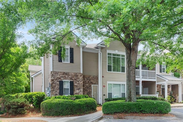 2400 Cumberland Pkwy SE Unit 613, Atlanta, GA 30339 - view of front of house with stone siding