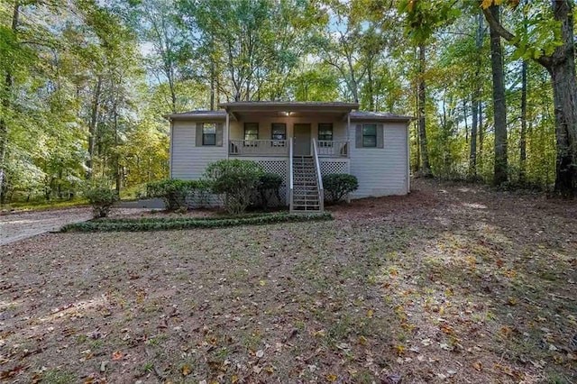 view of front of house featuring a porch