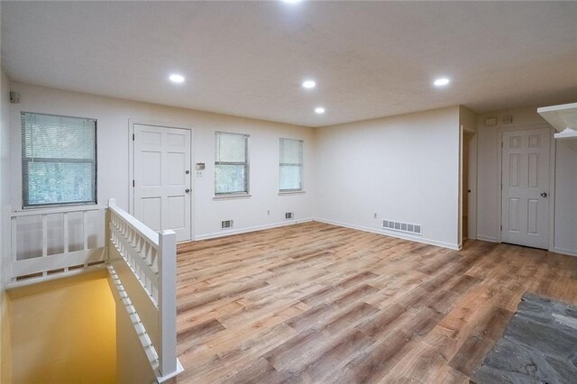 interior space featuring light wood-type flooring