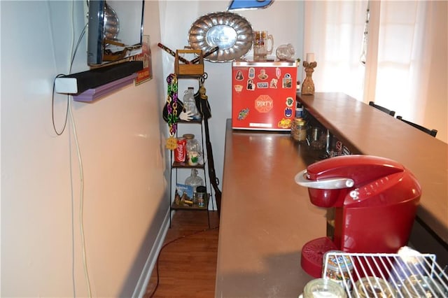 interior space featuring hardwood / wood-style flooring