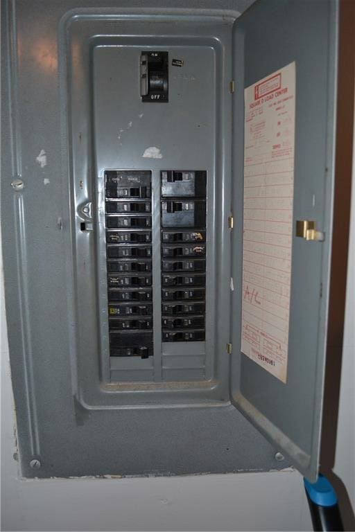 utility room with electric panel