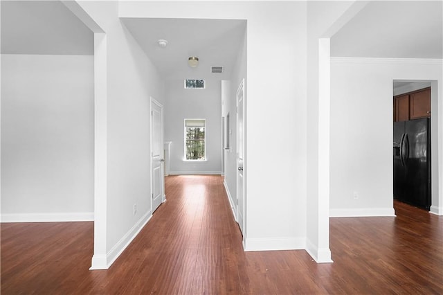 1433 Sand Way, Lawrenceville, GA 30045 - corridor featuring dark wood-style floors and baseboards