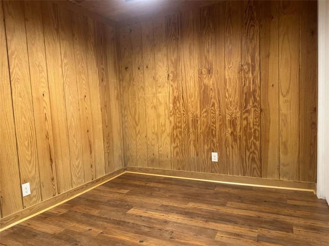 68 Star Lake Ln, Sautee Nacoochee, GA 30571 - empty room with wood finished floors, wood walls, and baseboards