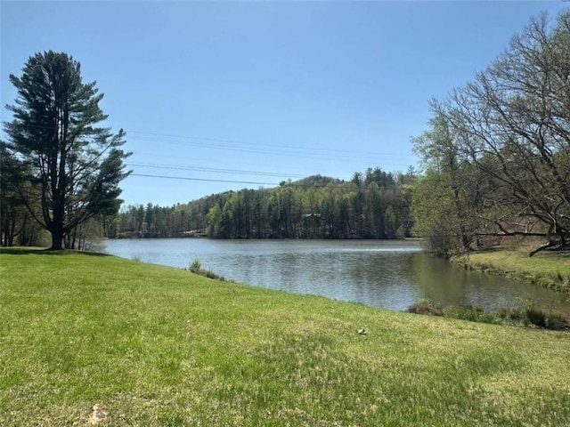 68 Star Lake Ln, Sautee Nacoochee, GA 30571 - water view featuring a heavily wooded area