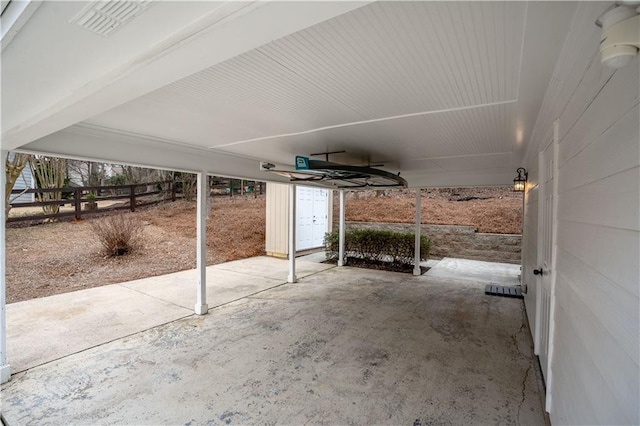 view of patio / terrace with fence