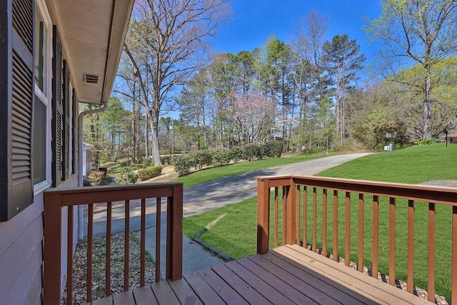 3618 Mansfield Ln, Snellville, GA 30039 - wooden terrace featuring a yard