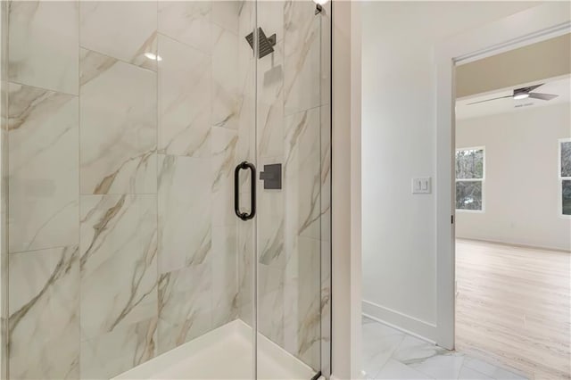 4265 Haynes Cir, Snellville, GA 30039 - bathroom with a shower with door