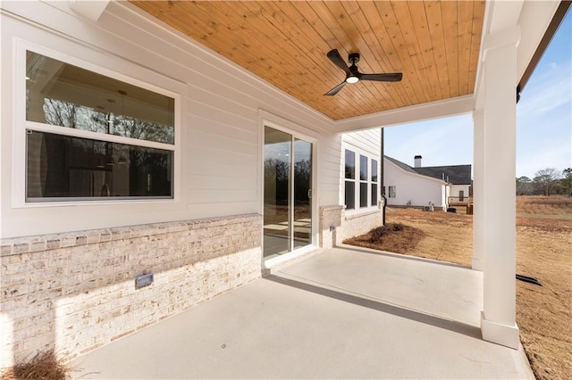 4265 Haynes Cir, Snellville, GA 30039 - view of patio / terrace featuring ceiling fan