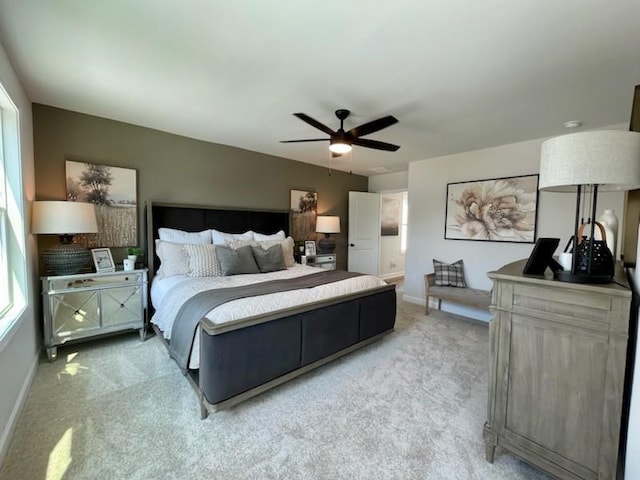120 Winsome Way, Woodstock, GA 30188 - bedroom featuring light colored carpet and ceiling fan