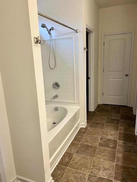 bathroom featuring bathtub / shower combination