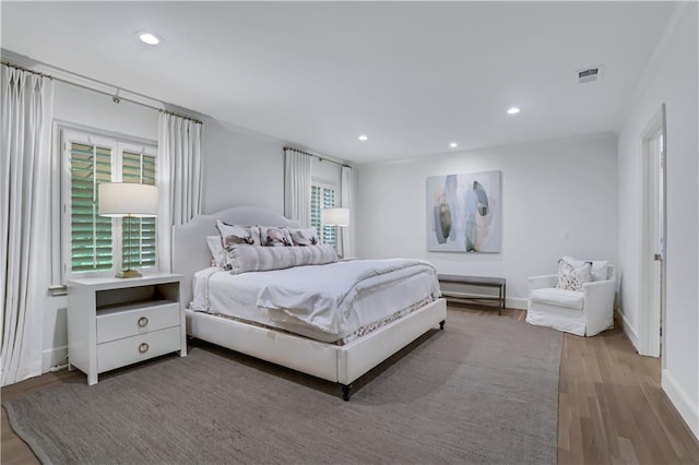 2562 Red Valley Rd, Atlanta, GA 30305 - bedroom with baseboards, recessed lighting, and wood finished floors