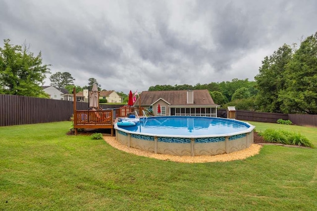 835 Custom Ln, Winder, GA 30680 - view of pool featuring a wooden deck