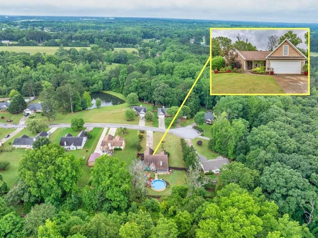 835 Custom Ln, Winder, GA 30680 - view of property location featuring property boundaries highlighted and a nearby body of water