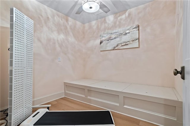 mudroom featuring light wood-type flooring